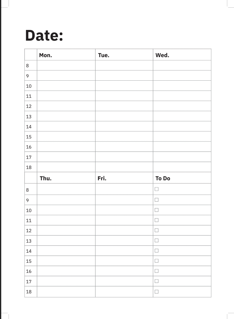 School Leader Undated Planner PDF