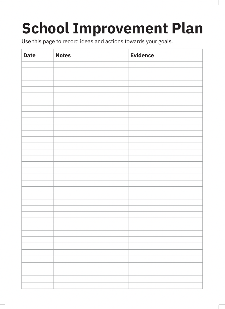 School Leader Undated Planner PDF