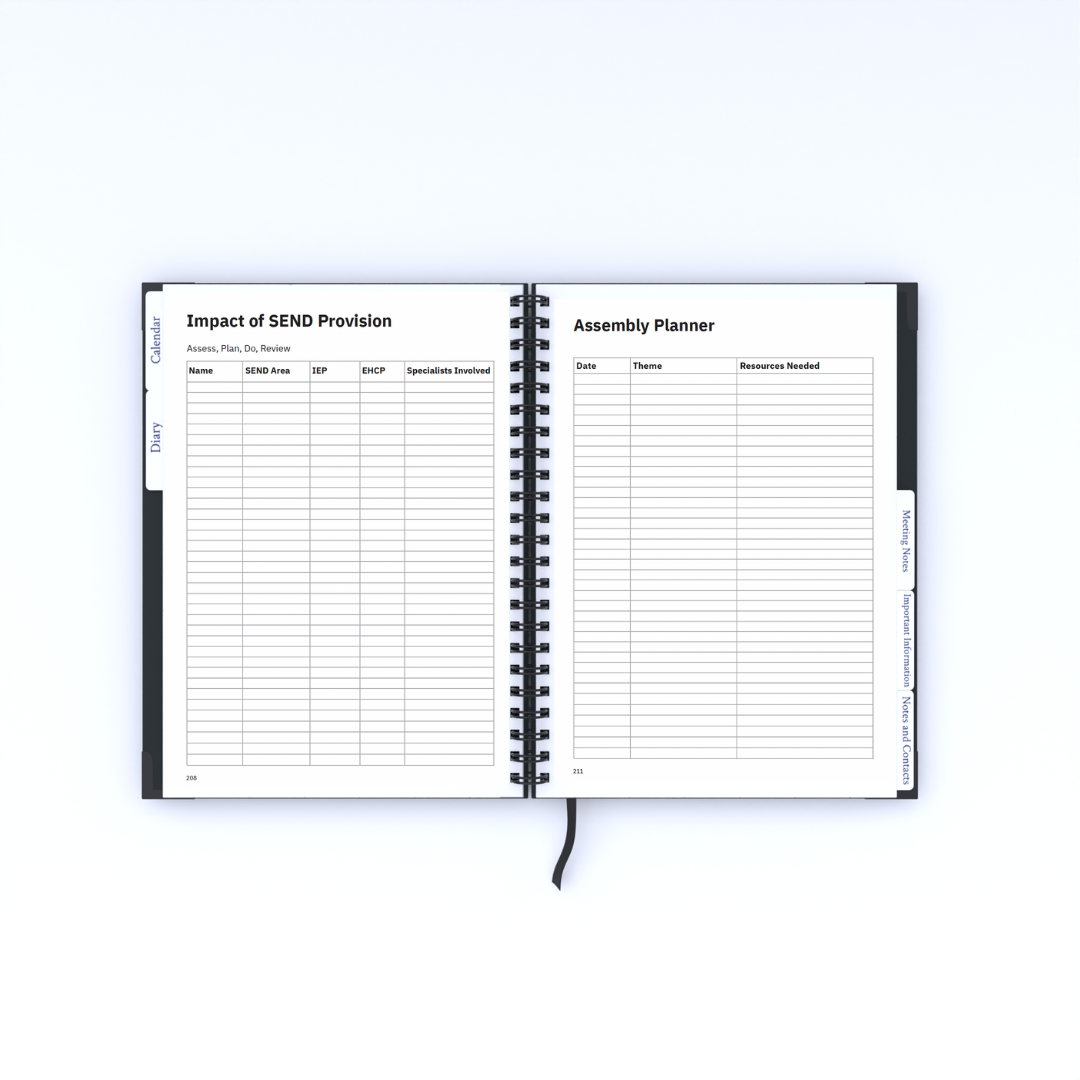 Assistant Headteacher Planner ®  2026/27 - Contemporary  Design