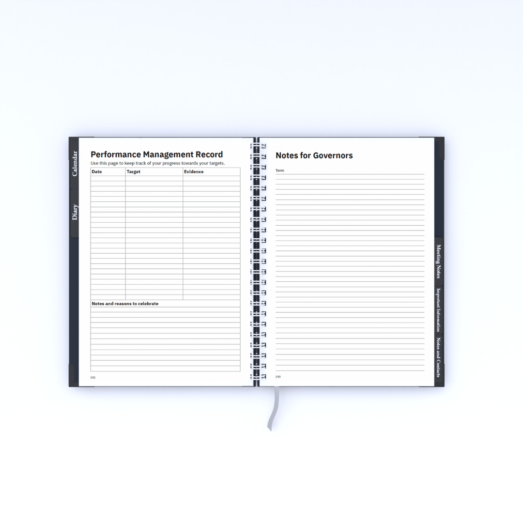 School Business Manager Planner 2026/27 - Contemporary Design