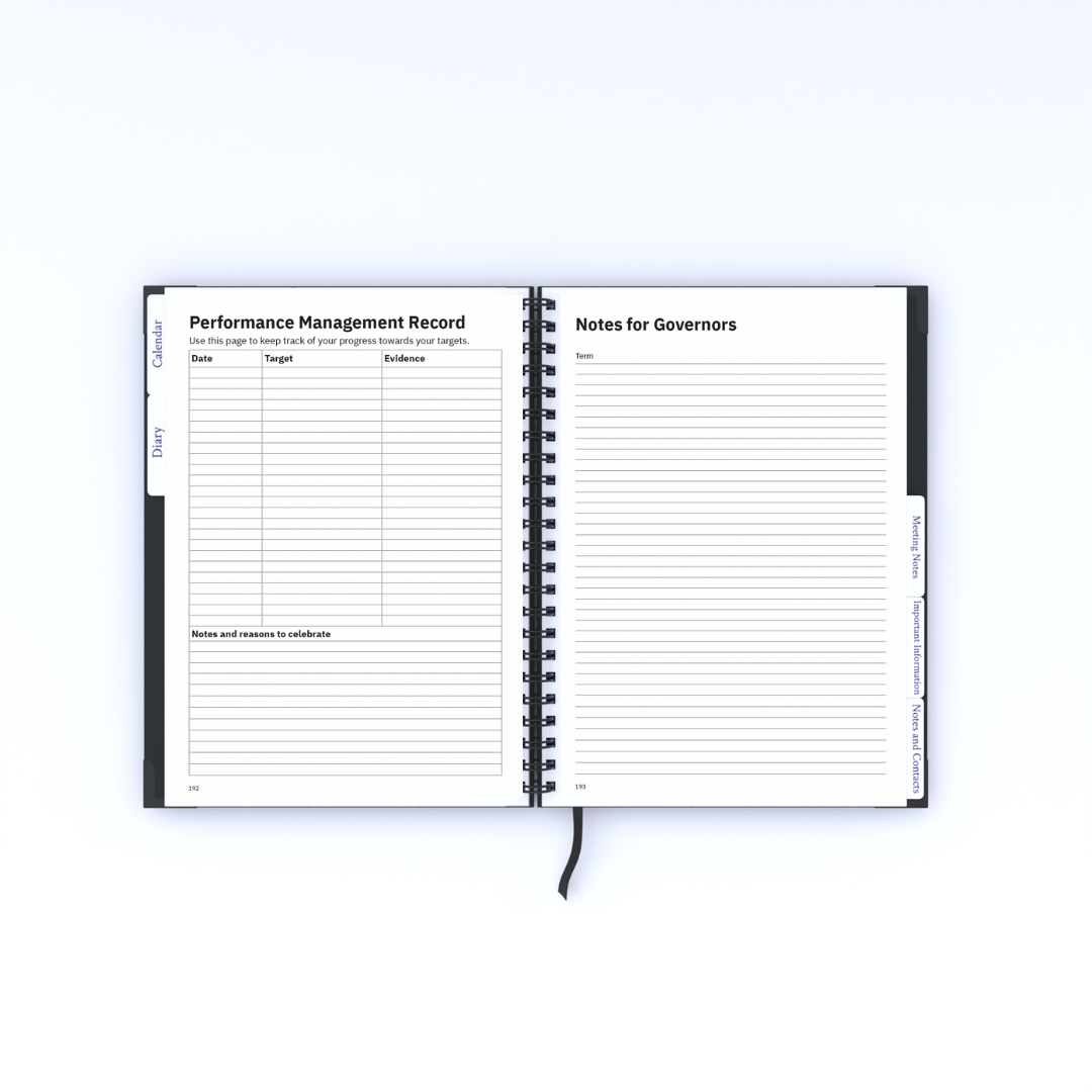 School Business Manager Planner 2026/27 - Cottage Design
