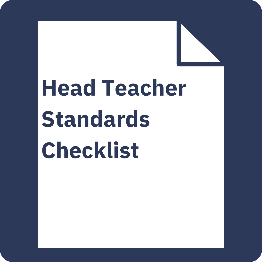 Headteachers’ Standards (2020) Checklist.