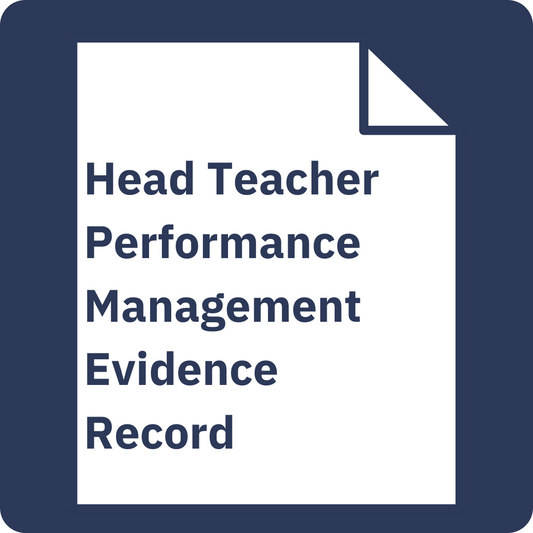 Headteacher Performance Management Evidence Record
