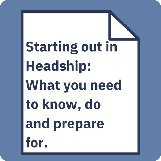 Starting out in Headship: What you need to know, do and prepare for.