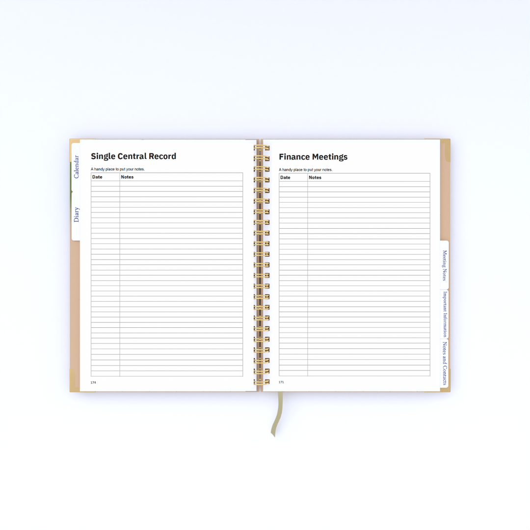 School Business Manager Planner 2026/27 - Meadow Design