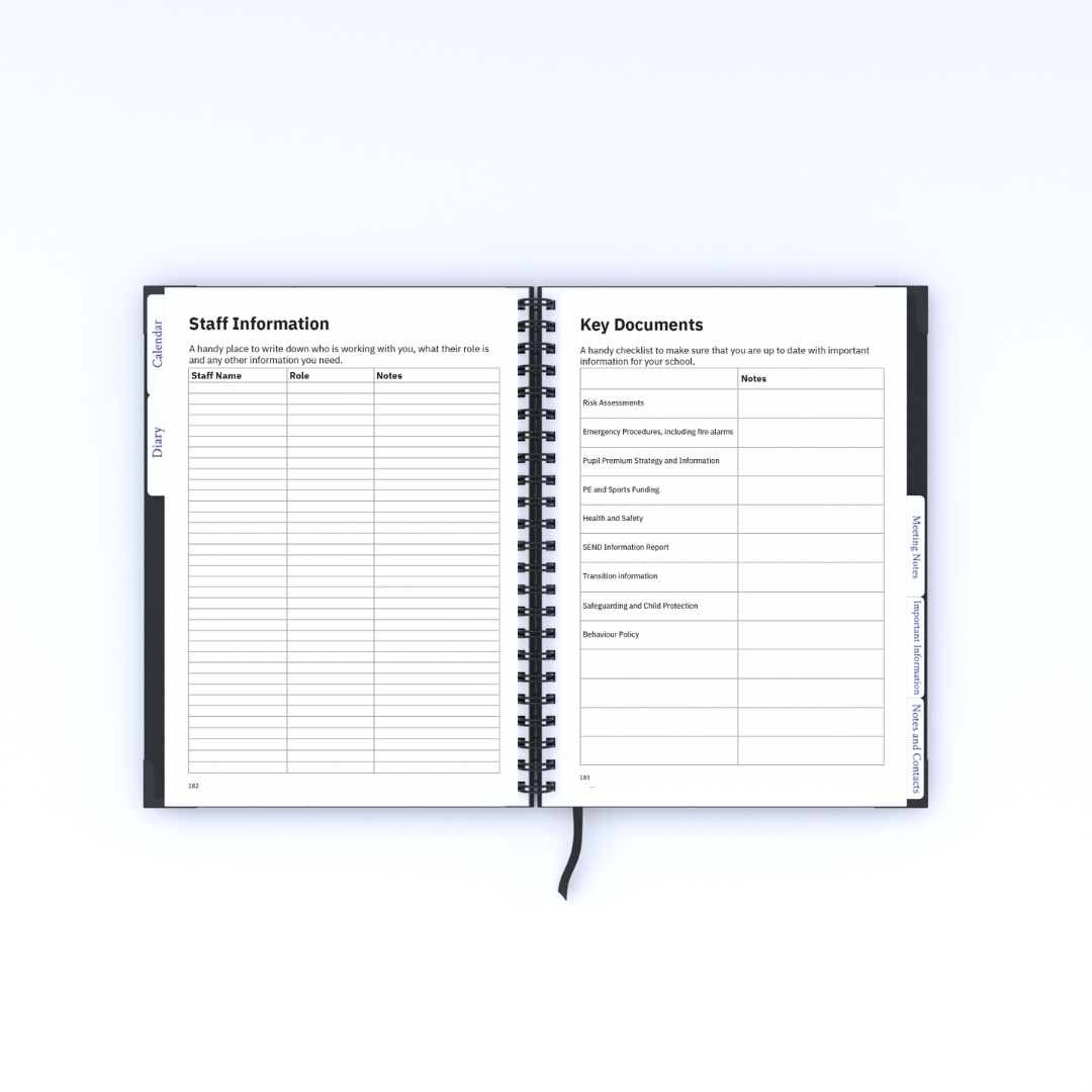 Headteacher Planner ®  2026/27 - Cottage Design