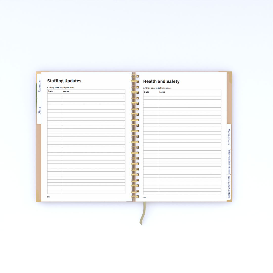 School Business Manager Planner 2026/27 - Meadow Design