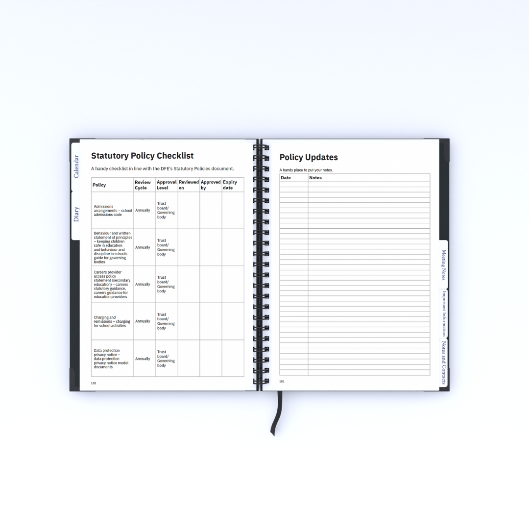 School Business Manager Planner 2026/27 - Cottage Design