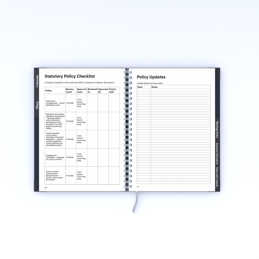 School Business Manager Planner 2026/27 - Contemporary Design