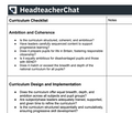 Comprehensive Curriculum Evaluation Framework and Checklist