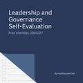 Free Leadership and Governance Self-Evaluation Checklist 2026/27