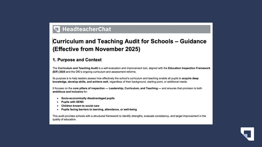 Curriculum and Teaching Audit for Schools – Updated for Ofsted EIF 2025