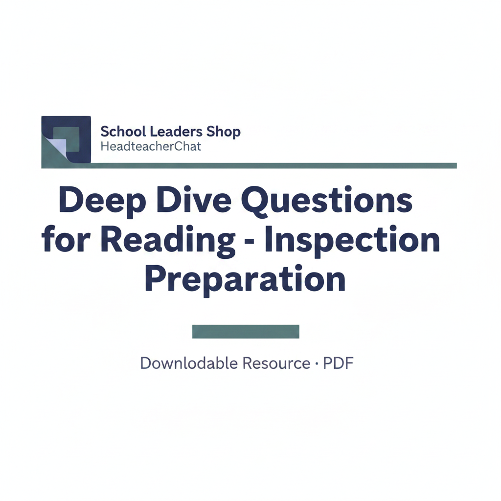 Deep Dive Questions for Reading - Inspection Preparation branded cover tile