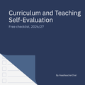 Free Curriculum and Teaching Self-Evaluation Checklist 2026/27